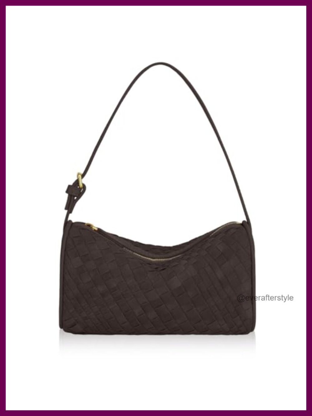 Woven Leather Mini Handbag Adjustable Strap Top-Handle Evening Bag